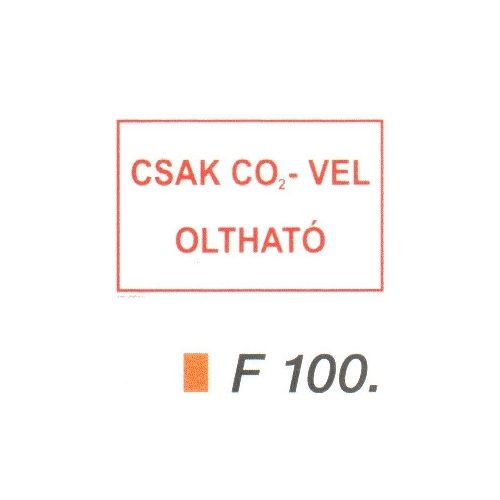 Csak CO2-vel oltható F100