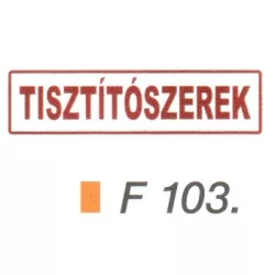 Tisztítószerek F103
