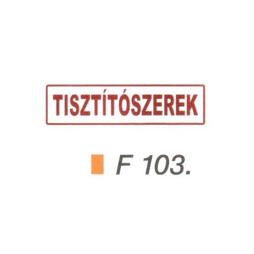 Tisztítószerek F103