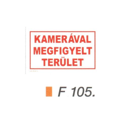 Kamerával megfigyelt terület F105
