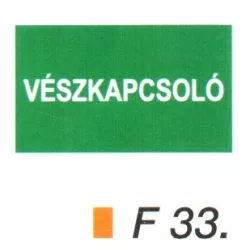 Vészkapcsoló F33