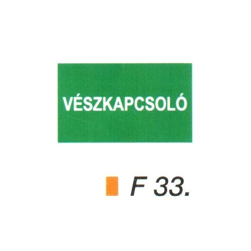 Vészkapcsoló F33