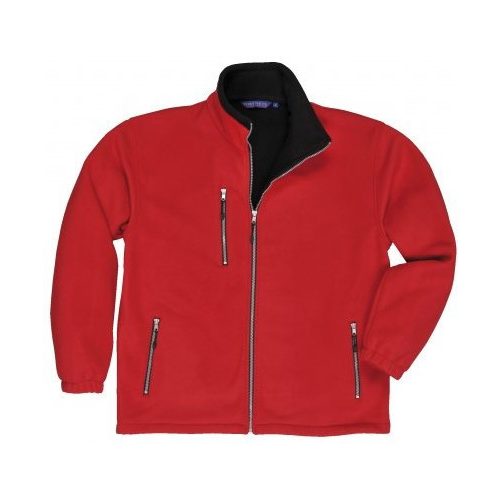 F401RERS, City polár pulóver F401, normál fazon, piros színben