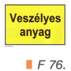 Veszélyes anyag F76