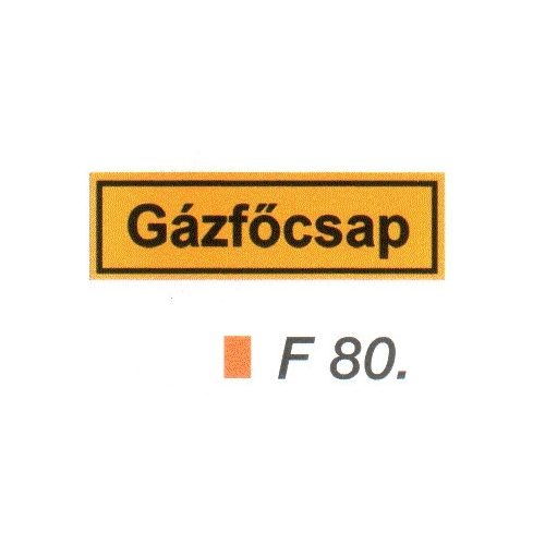 Gázföcsap F80