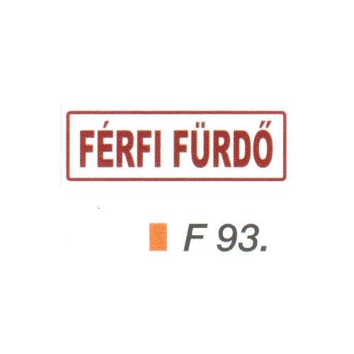 Férfi fürdö F93