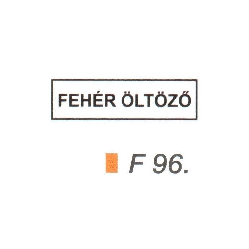 Fehér öltözö F96