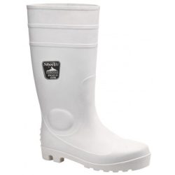   Portwest FW84 kényelmes, (S4) besorolású élelmiszeripari fehér PVC munkacsizma