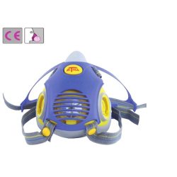   GAN20102, Etna ikerszűrős TPE félálarc, nagyon könnyű, fejkosaras