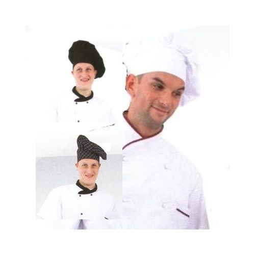 Coverguard Gasztro munkaruha, szakácssapka (séfsapka) bőségráncokkal, univerzális méretben. 45990-92