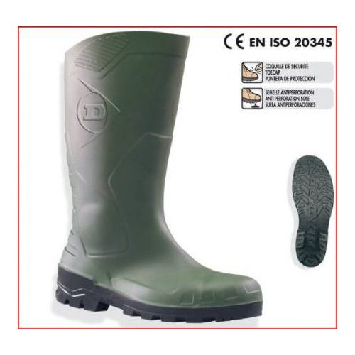 DUNLOP Devon acélbetétes PVC S5 SRA munkavédelmi csizma GAND95238-47