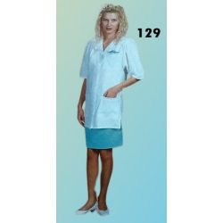   Női köpeny HT129-es, fehér színű, V kivágású, rövid modell