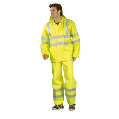 RS_20620-64, Eső elleni, jólláthatósági munkavédelmi dzseki, sárga XXXL (RS_20620/64)