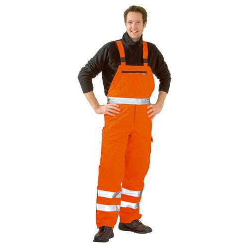 Jólláthatósági, munkavédelmi melles esőnadrág, narancssárga (RS_20630/xx)