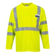 S191 - Hivis hosszú ujjú póló zsebbel