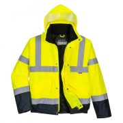 Hi-Vis kéttónusú bomber kabát, Jólláthatósági, S266