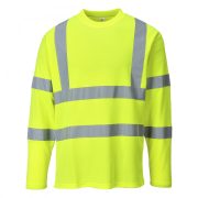 S278-s Portwest, HiVis hosszú ujjú pólóing, Jólláthatósági