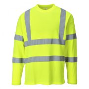 S278-s Portwest, HiVis hosszú ujjú pólóing, Jólláthatósági