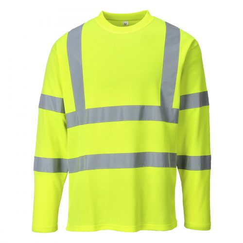 S278YERXL, S278-s Portwest, HiVis hosszú ujjú pólóing, Jólláthatósági, Sárga, XL