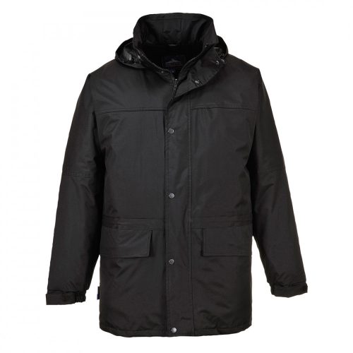 S523BKRXL, S523 Oban bélelt kabát, Fekete, XL
