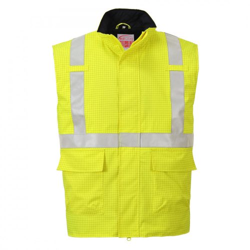 S776YERS, S776-s Portwest, Bizflame Rain Hi-Vis antisztatikus FR mellény  Sárga színben, méret: S