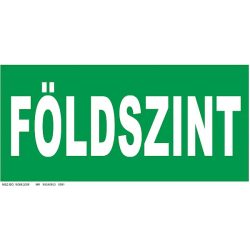 Földszint szinjelző tábla, utánvilágító