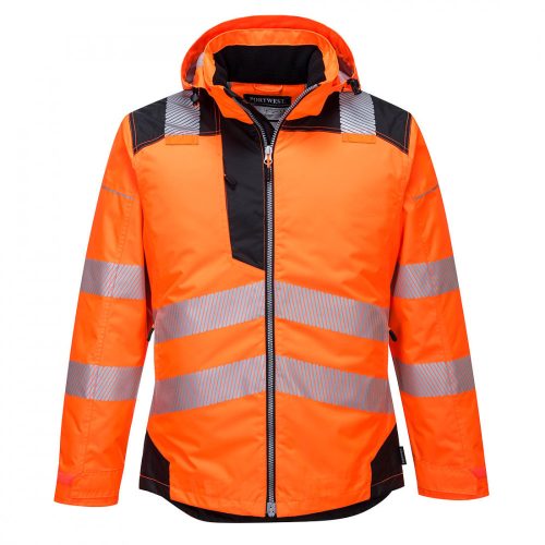 T400OBRS, T400 - Vision Hi-Vis esőkabát, Narancs/fekete, S