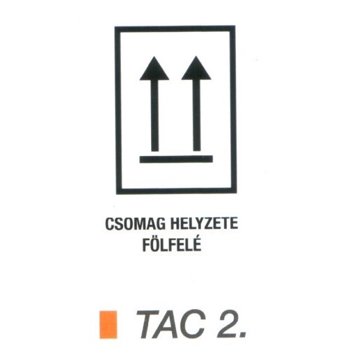 A nyíllal megegyezö irányba állítandó TAC2