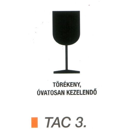 Törékeny, óvatosan kezelendö TAC3