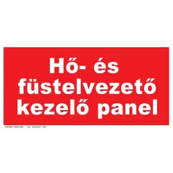   Hő- és füstelvezető kezelő panel tábla, utánvilágító TB-00673