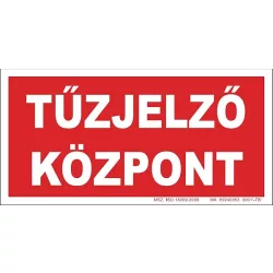 Tűzjelző központ tábla, utánvilágító TB-02149