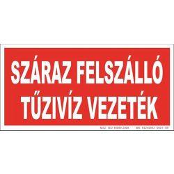   Száraz felszálló tüzivíz tábla, utánvilágító TB-03161