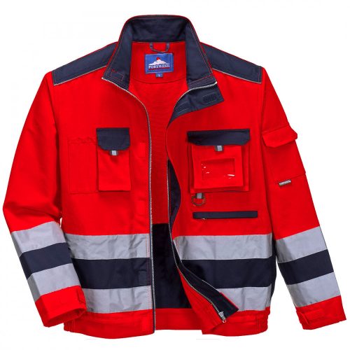TX50RNRS, TX50 Texo Hi-Vis kabát, Jólláthatósági, Piros/kék, S