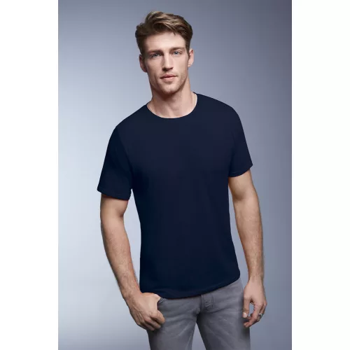 ANVIL ADULT (AN361) nyári rövid ujjú férfi póló, környakas oldalvarrott karcsúsított, 100% Pamut