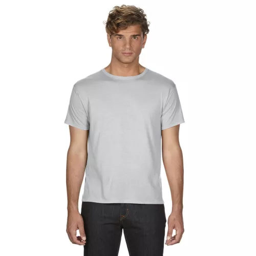 an361si-s, ANVIL ADULT (AN361) nyári rövid ujjú férfi póló, környakas oldalvarrott karcsúsított,