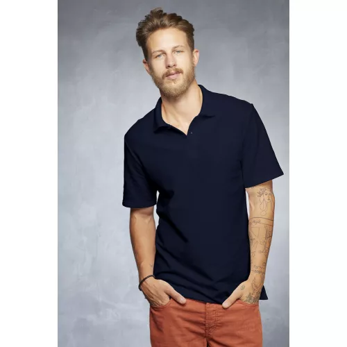 ANVIL (AN6280)  rövid ujjú férfi póló,/fésült pamut oldalvarrott, Piros/sötétkék/Red/Navy színben,  méret: XL, méret: XL, szín: Piros/sötétkék/Red/Navy