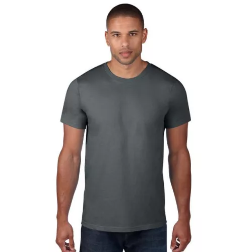 an980ch-s, ANVIL (AN980) nyári rövid ujjú férfi póló,/fésült pamut környakas, Szürke/Charcoal