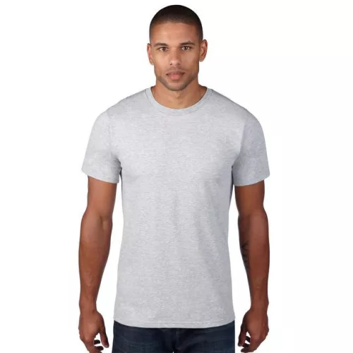 an980hgy-s, ANVIL (AN980) nyári rövid ujjú férfi póló,/fésült pamut környakas, Hanga