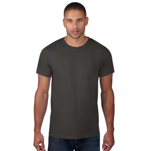 an980sm-s, ANVIL (AN980) nyári rövid ujjú férfi póló,/fésült pamut környakas, Füst/Smoke s