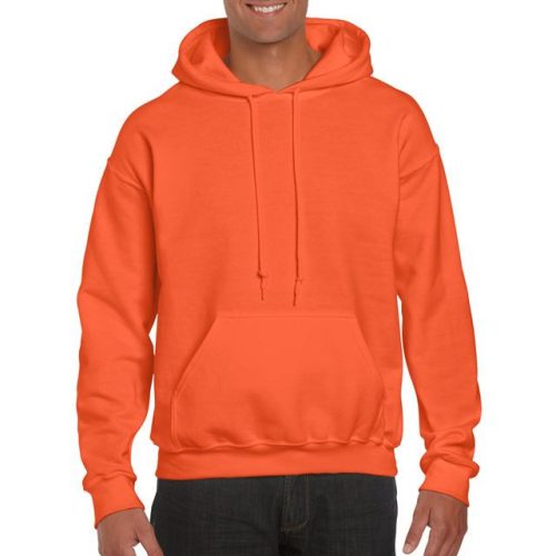 gi12500or-m, GILDAN DRYBLEND HOODED (GI12500)   hosszú ujjú uniszex pulóver poliészter/pamut