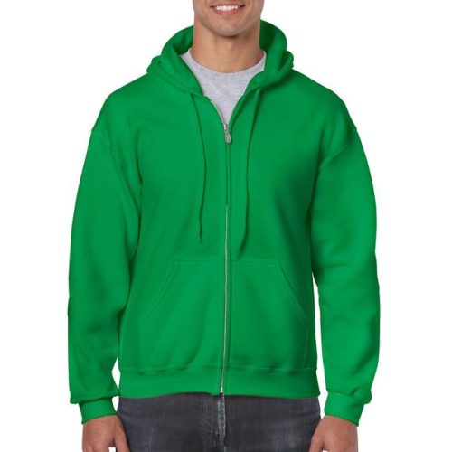 gi18600ig-xl, GILDAN FULL ZIP (GI18600)  férfi pulóver poliészter/pamut zsebes végig zipzáras