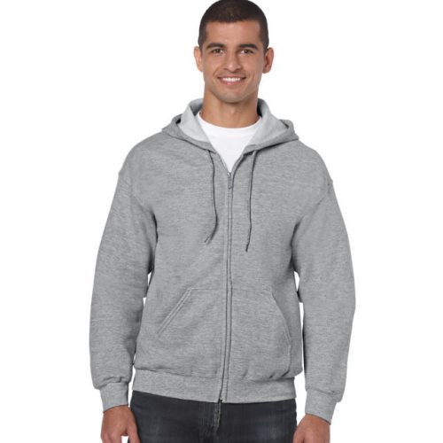 gi18600sp-xl, GILDAN FULL ZIP (GI18600)  férfi pulóver poliészter/pamut zsebes végig zipzáras