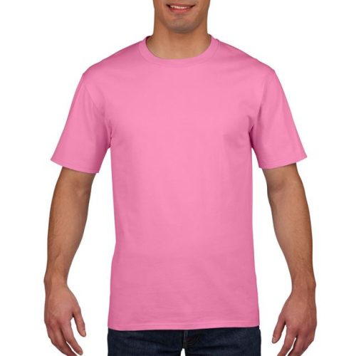 gi4100az-m, GILDAN (GI4100) nyári rövid ujjú férfi póló, környakas, Magenta rózsaszín/Azalea