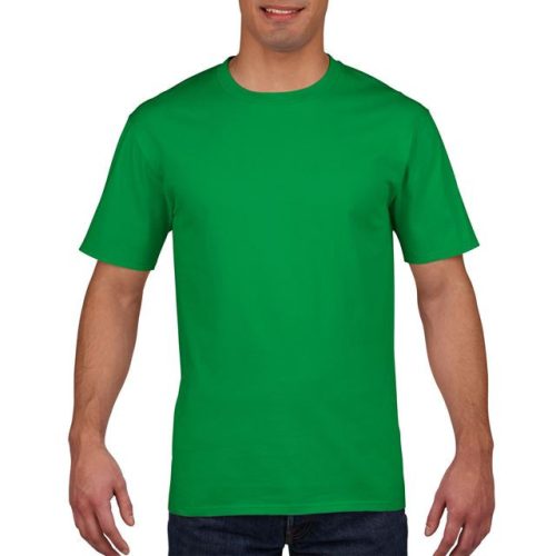 gi4100ig-s, GILDAN (GI4100) nyári rövid ujjú férfi póló, környakas, Ír zöld/Irish Green színben,