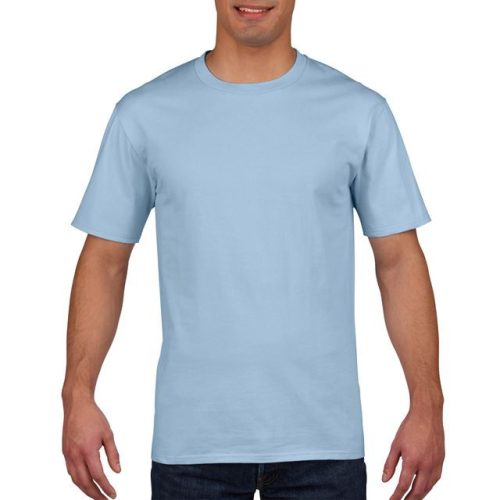 gi4100lb-s, GILDAN (GI4100) nyári rövid ujjú férfi póló, környakas, Világoskék/Light Blue