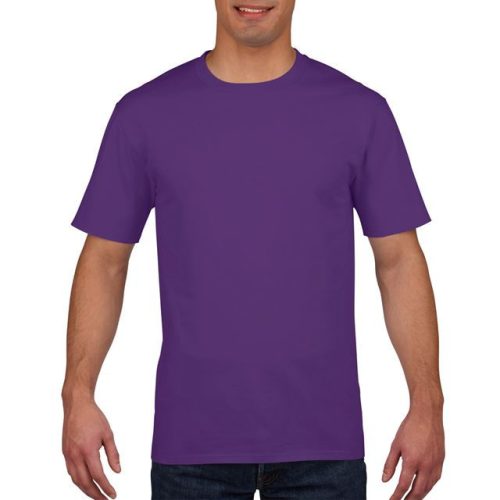 gi4100pu-m, GILDAN (GI4100) nyári rövid ujjú férfi póló, környakas, Lila/Purple színben,  méret: M