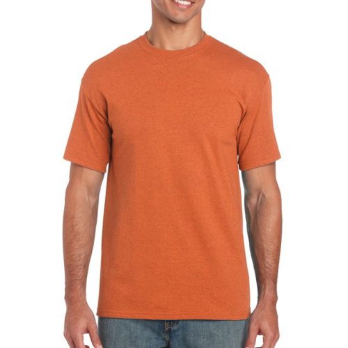 gi5000aor-3xl, GILDAN (GI5000) nyári rövid ujjú férfi póló, környakas, Ónarancs/Antique Orange