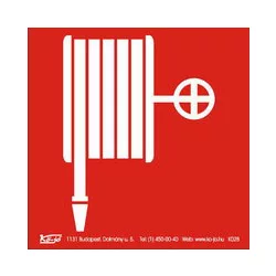 Tűzcsap helyét jelölő, öntapadós matrica