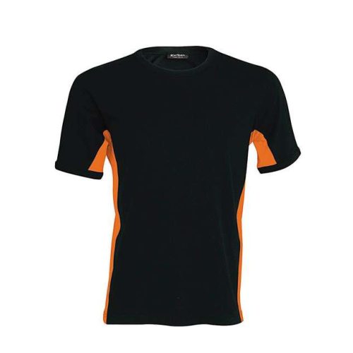 ka340bl-or-s, KARIBAN TIGER SHORT SLEEVE (KA340) nyári rövid ujjú féri póló, környakas