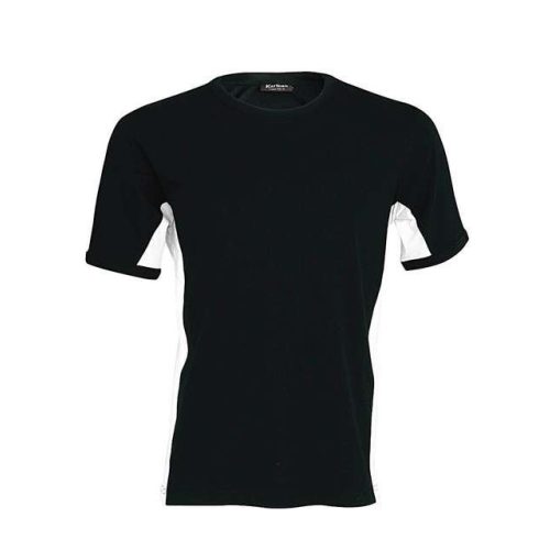 ka340bl-wh-s, KARIBAN TIGER SHORT SLEEVE (KA340) nyári rövid ujjú féri póló, környakas